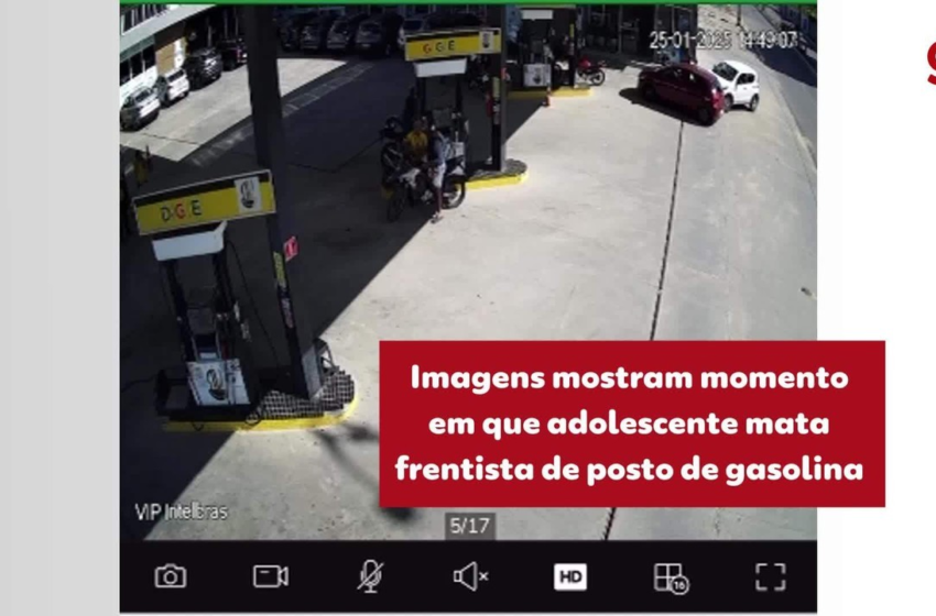  Adolescente confessa ser autor de morte de frentista em posto de combustíveis de João Pessoa; VÍDEO