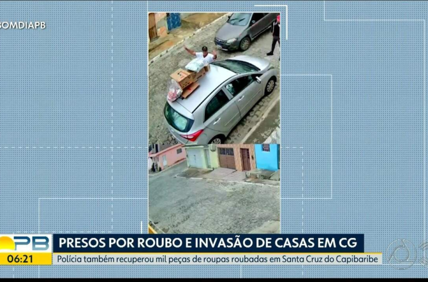  Dois homens são presos em Campina Grande suspeitos de roubos, invasões e planejamento de sequestro