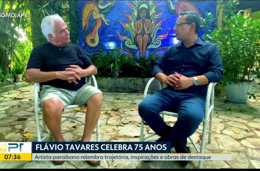  Flávio Tavares, artista visual paraibano, celebra 75 anos de vida: 'não sei estar sem desenhar'