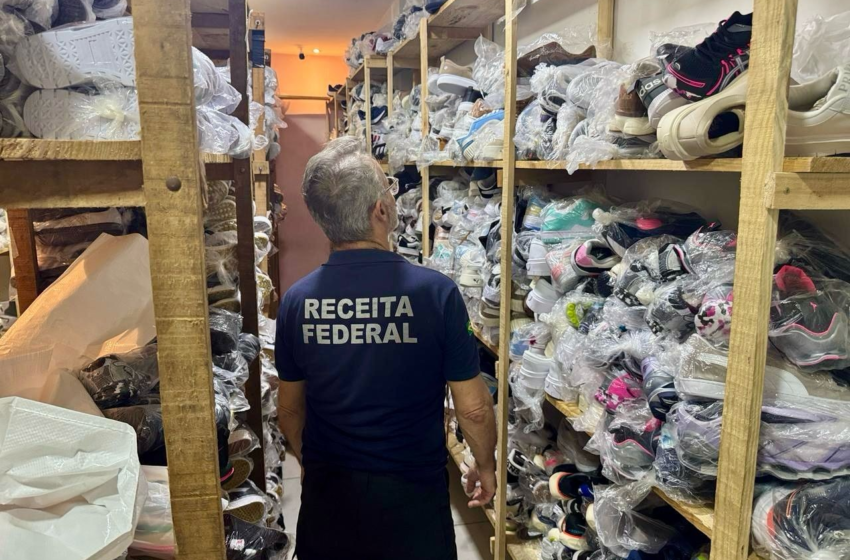  Receita Federal realiza operação em João Pessoa para combater comércio de produtos falsificados