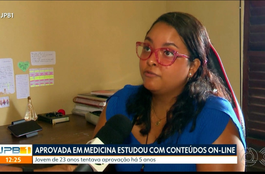  Ex-aluna de escola pública passa em medicina na 5ª tentativa: 'Continuei tentando'