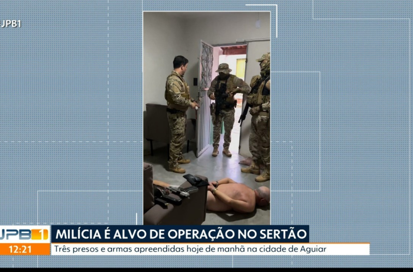  Suspeitos de integrar milícia  e comandar crimes são presos no Sertão da Paraíba
