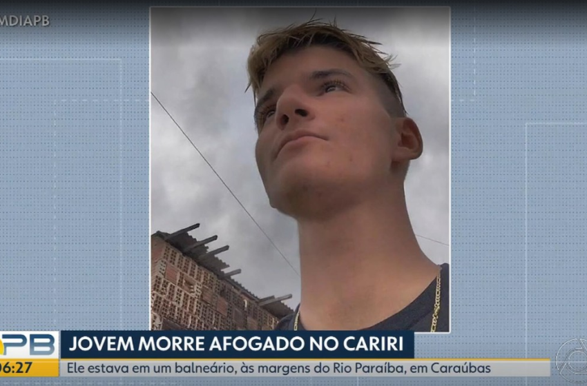  Jovem morre afogado em balneário às margens do Rio Paraíba, na PB