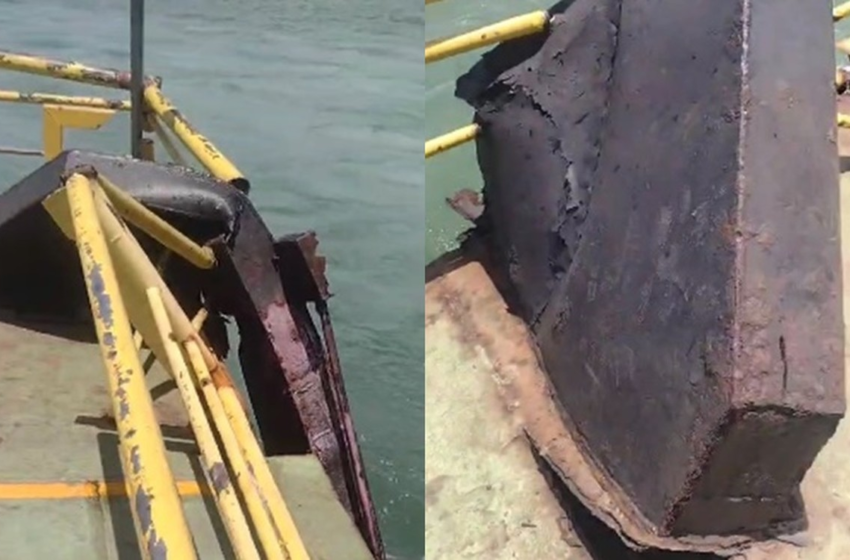  Rampa de balsa que fazia travessia de Cabedelo a Lucena desaba e assusta passageiros