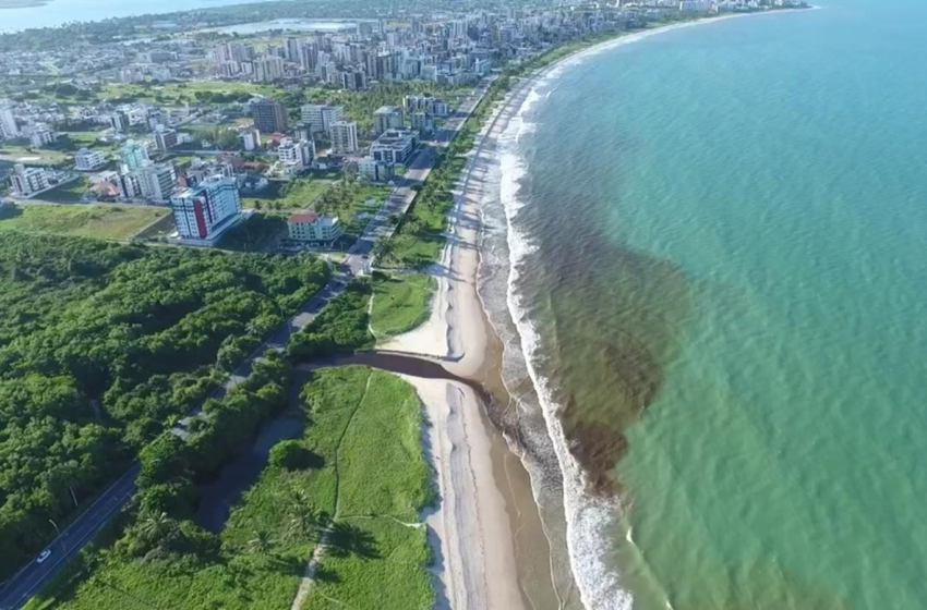  Mancha escura na praia do Bessa, em João Pessoa, revela agonia de 'rio morto' e mangue; entenda