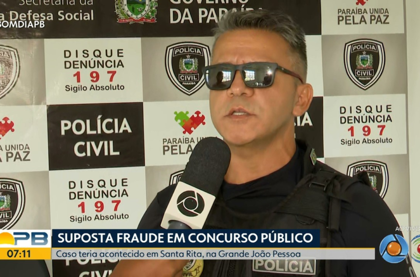  Operação investiga suspeita de fraude em concurso para a Guarda Municipal de Santa Rita, na PB