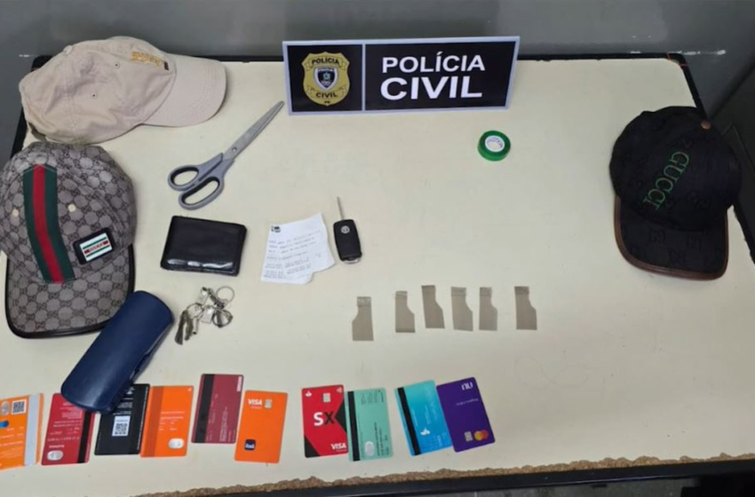 Dupla é presa suspeita de fraudar caixas eletrônicos e aplicar golpes em clientes, em Campina Grande