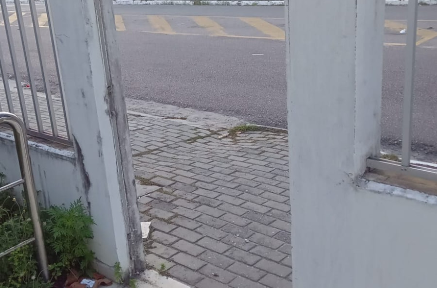 Portão é furtado em abrigo para mães no Instituto Cândida Vargas, em João Pessoa