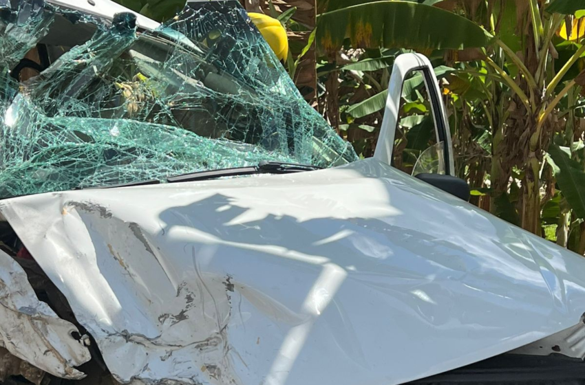 Acidente de trânsito com carro do governo da Paraíba deixa um morto e três feridos, em Bananeiras