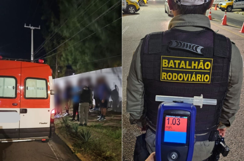 Motorista embriagado é preso em Natal conduzindo ambulância com 15 atletas da Paraíba
