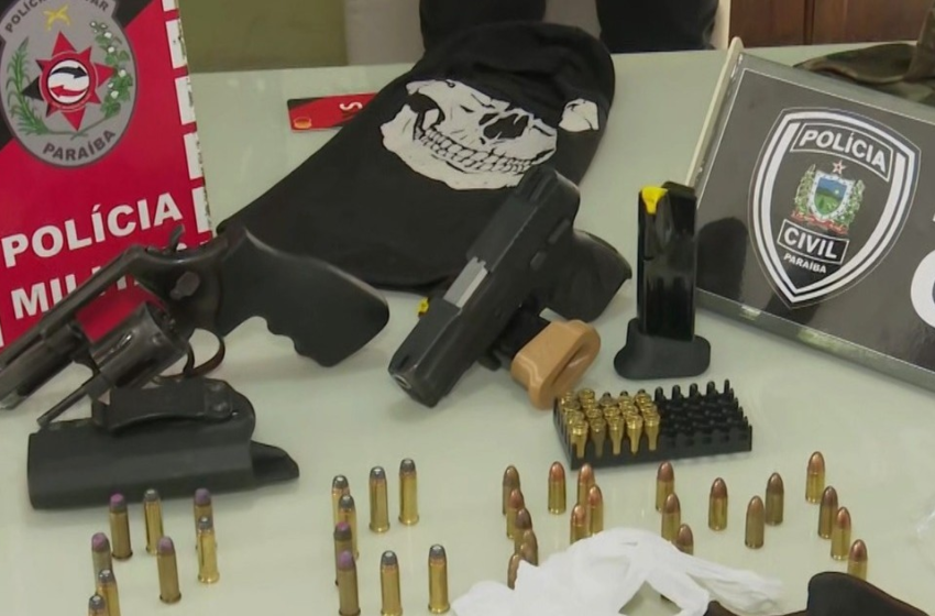Polícia prende três pessoas e apreende armas durante operação em Santa Rita, na Grande João Pessoa