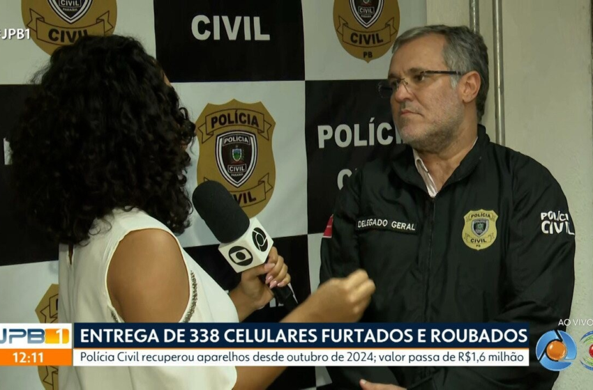 Mais de 300 celulares são devolvidos a vítimas de roubo na Paraíba
