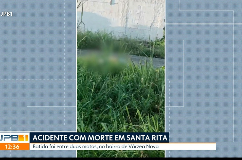  Batida entre duas motos deixa uma pessoa morta e duas feridas, em Santa Rita, na PB