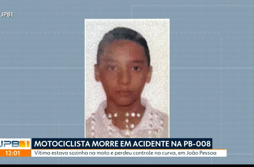  Homem perde controle de moto, bate contra estacas de concreto e morre, em João Pessoa