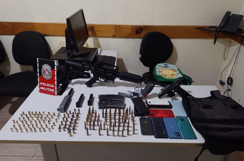 Grupo é preso suspeito de integrar facção criminosa e trocar tiros com a polícia, na PB