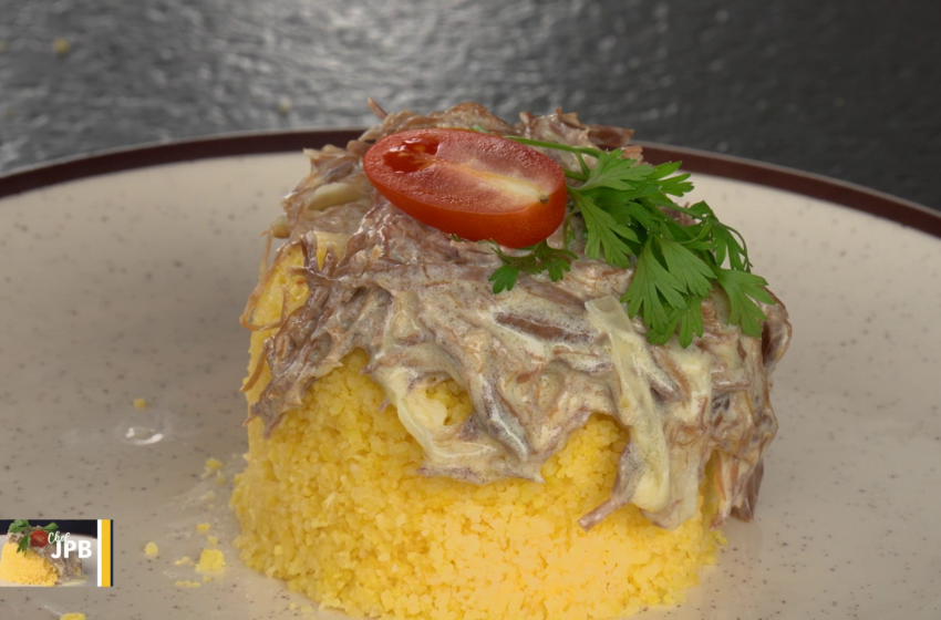  Aprenda a fazer cuscuz com carne de sol na nata no Chef JPB