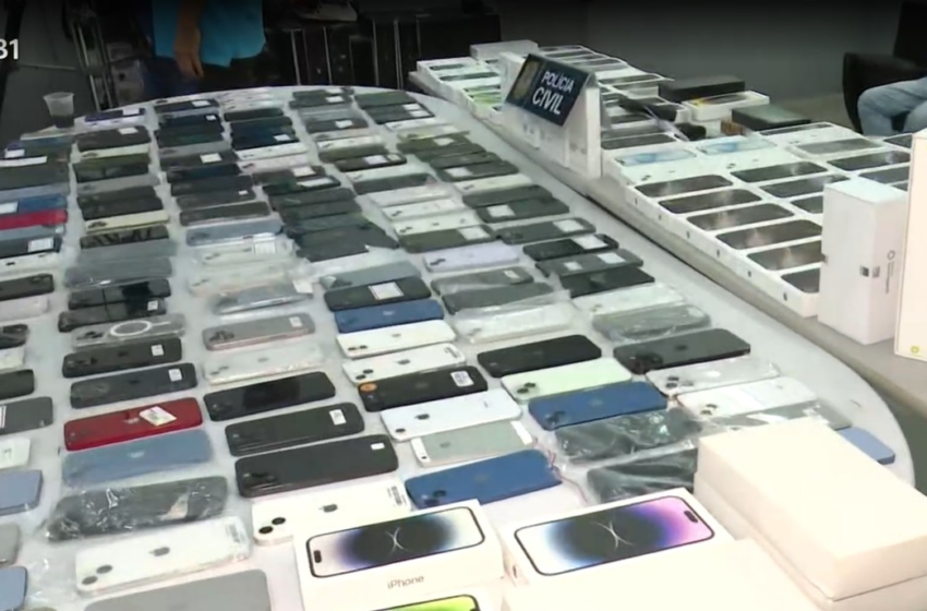Mais de 300 celulares roubados são recuperados pela polícia, em Campina Grande