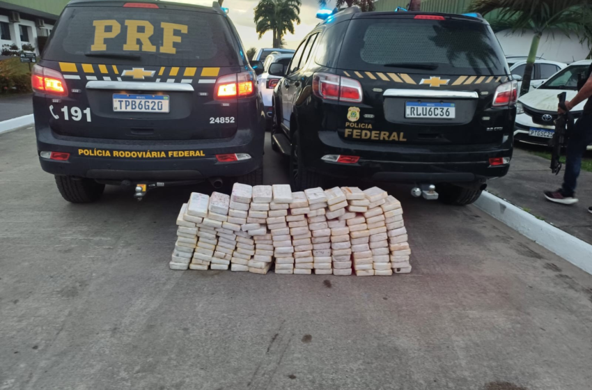 Homem é preso suspeito de transportar mais de 160 kg de cocaína em carreta na Grande João Pessoa