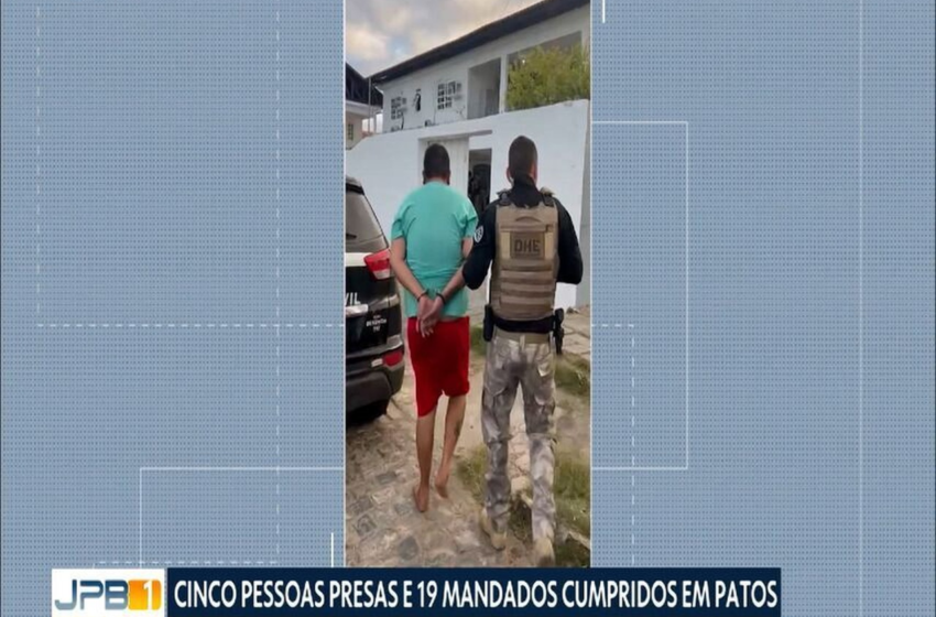  Cinco homens são presos durante operação contra tráfico de drogas no Sertão da Paraíba