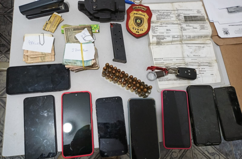  Cinco pessoas são presas suspeitas de homicídios e tráfico de drogas no Litoral Norte da Paraíba