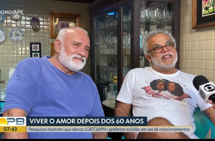 Casal gay na terceira idade desafia dados sobre solidão: 'Está valendo a pena cada momento'