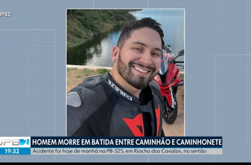  Homem morre após batida entre caminhão e caminhonete no Sertão da Paraíba