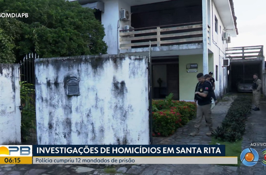  Operação cumpre mandados de prisão contra suspeitos de homicídio em Santa Rita