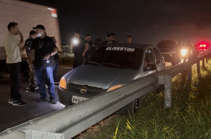Homem é morto a tiros dentro de carro em movimento na BR-230 em Santa Rita